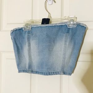 Forever 21 Denim Crop Top